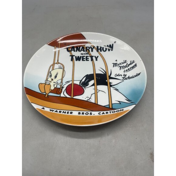 looney tunes classic lobby plate warner bros cartoon canary row trweety READ - Picture 2 of 9